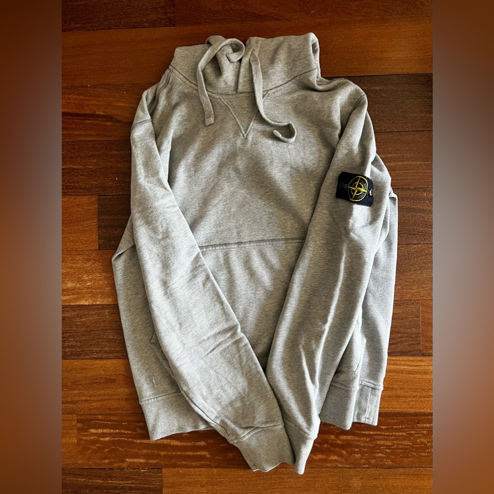 Stone Island Logo-Appliquéd Garment-Dyed Cotton-Jersey Hoodie